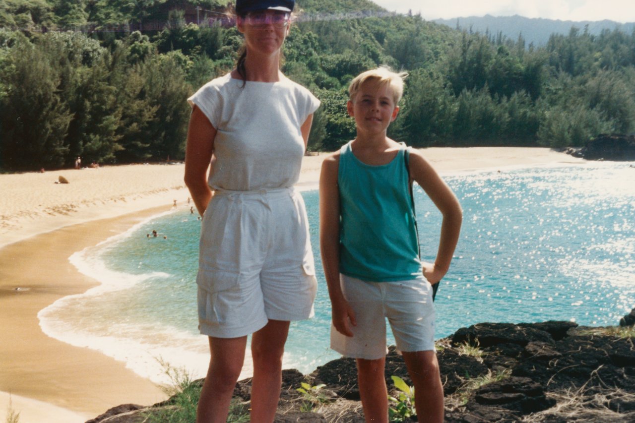 Merle and Dave in Hawaii Aug 1988